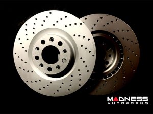 Alfa Romeo Giulia Performance Brake Rotors - 2.0L - Drilled - Rear
